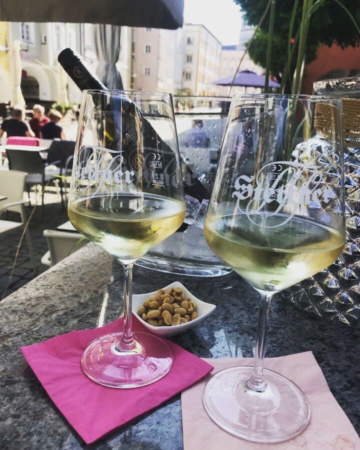 Wein und Prosecco @Stettner auf der Terrasse vom San Marco