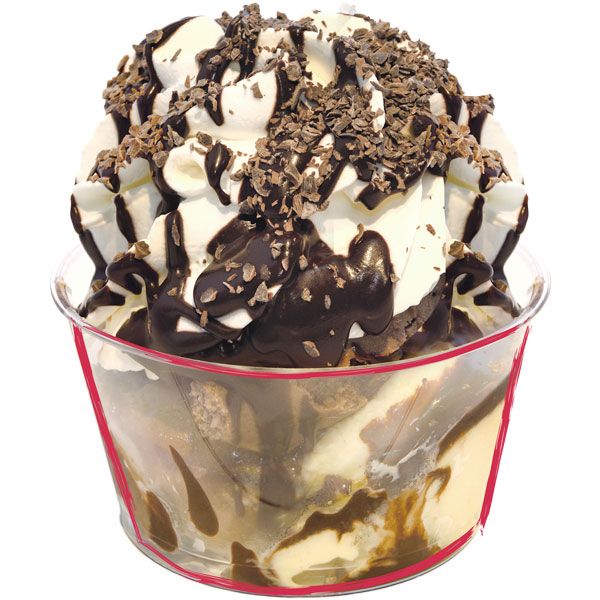 Schoko Eisbecher zum Mitnehmen